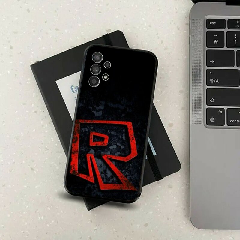 Чехол для телефона Game r_roblofox для Samsung S24,S21,S22,S23,S30,Ultra,S20,Plus,Fe,Lite,Note,10,9, цвет черный