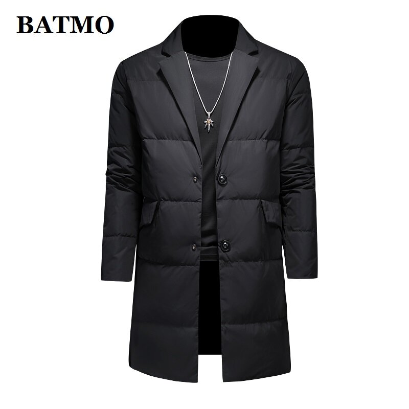 Batmo 2022 new arrival winter high quality 90% white duck down jackets men,male thick warm Overcoat trench coat 8705