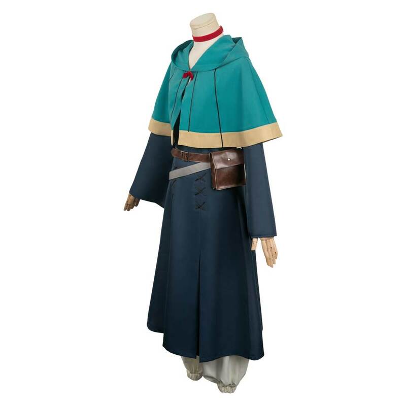 Disfraz de Izutsumi de Marcille, capa de Anime, ropa de mazmorra deliciosa, trajes, disfraz de fiesta de Carnaval de Halloween