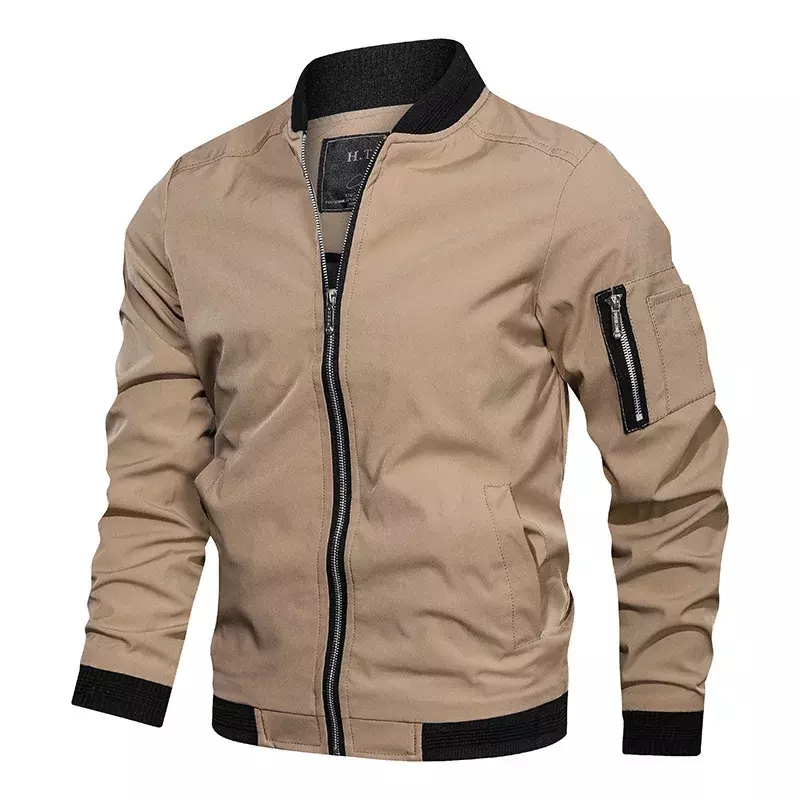 Nuova primavera autunno moda uomo giacca Bomber giacche Business Casual Streetwear cappotti maschili semplice giacca a vento cappotto stile britannico
