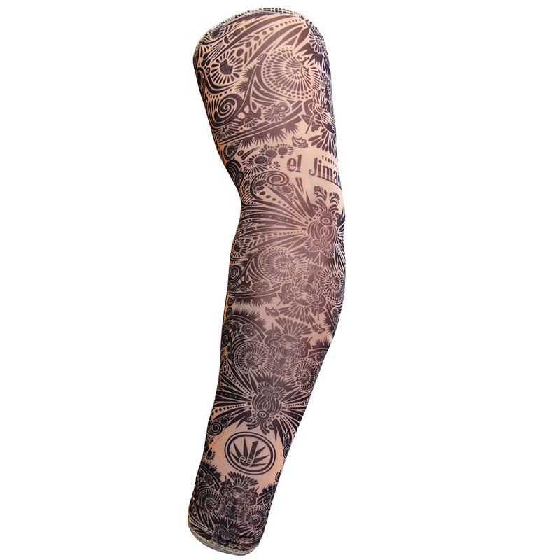 2023 Tattoo Printed Seamless Sleeves Cycling Arm Sleeves Arm Warmers For Outdoor