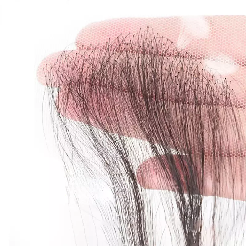 Накладка на лоб из человеческих волос может обрезать ультратонкие натуральные невидимые и Безразмерные челки lanugo