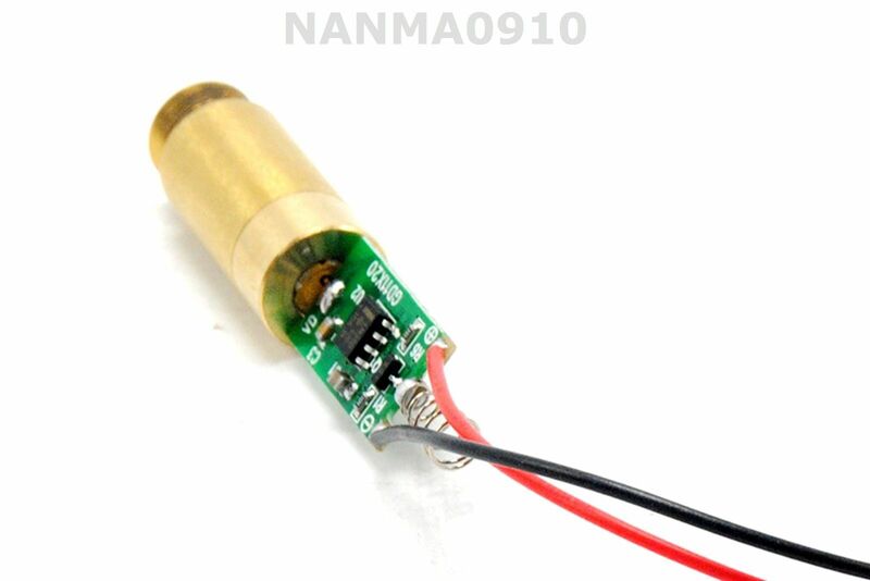 Technologie de diode laser à point rouge en laiton, industriel, laboratoire, 200mW, 650nm, 3.7V-4.2V