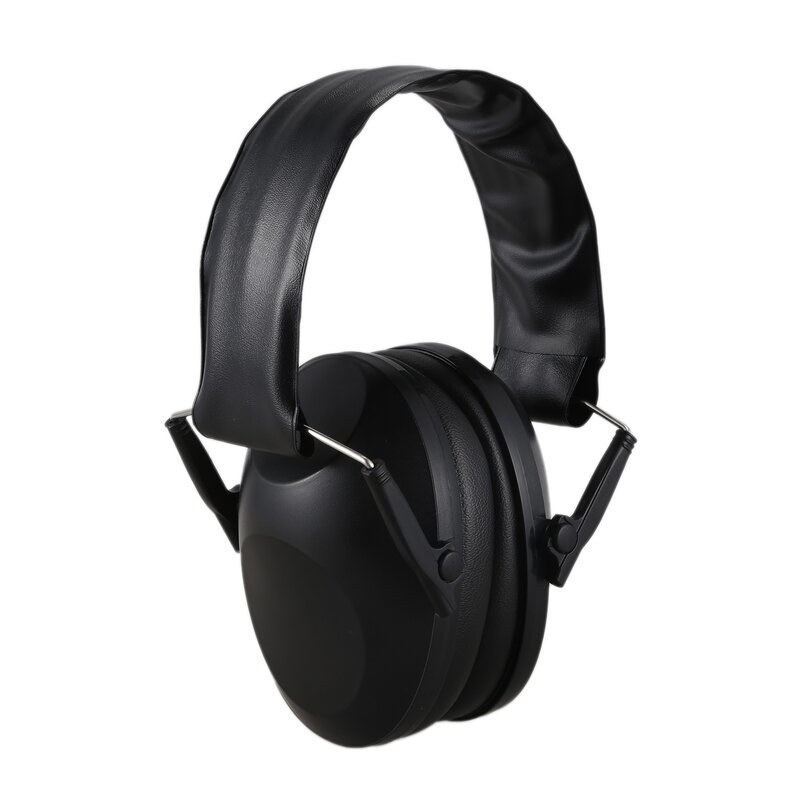 Proteção auricular dobrável preta, proteção auricular, proteção auricular, sem ruído, para caça, esportes