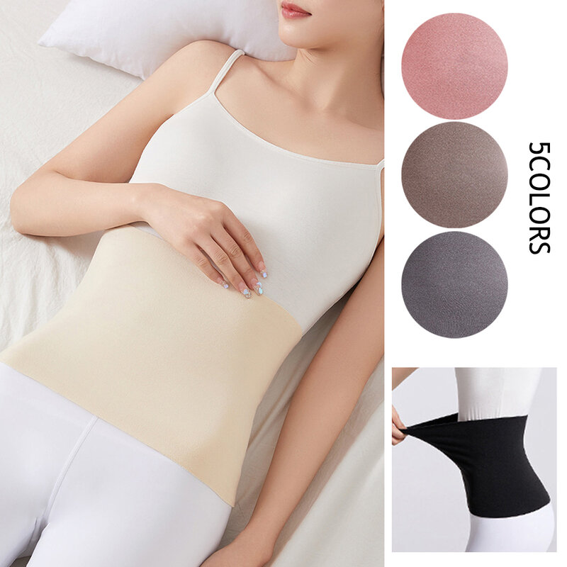 Protetor de cintura para mulheres, pressão quente, desgaste interno, suporte de cintura, abdômen inverno elástico térmico, protetor de barriga traseira