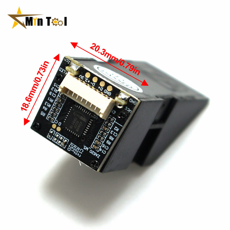 Modulo sensore lettore di impronte digitali AS608 modulo di impronte digitali ottico per serrature accessori per interfaccia di comunicazione seriale
