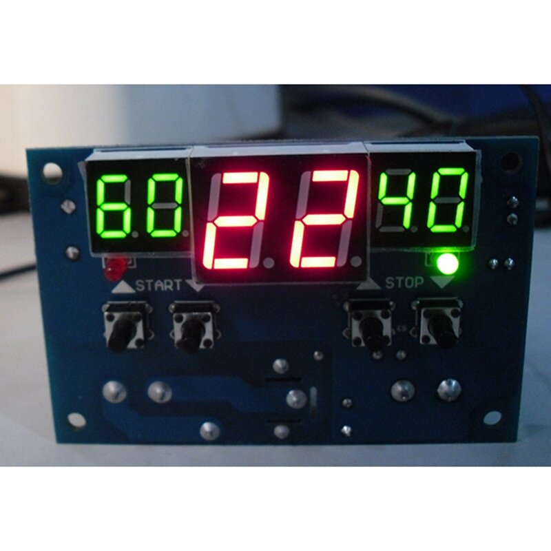 Inteligente Digital Display Termostato Temperatura Controller, Configuração do limite superior e inferior, 3 janelas síncrono