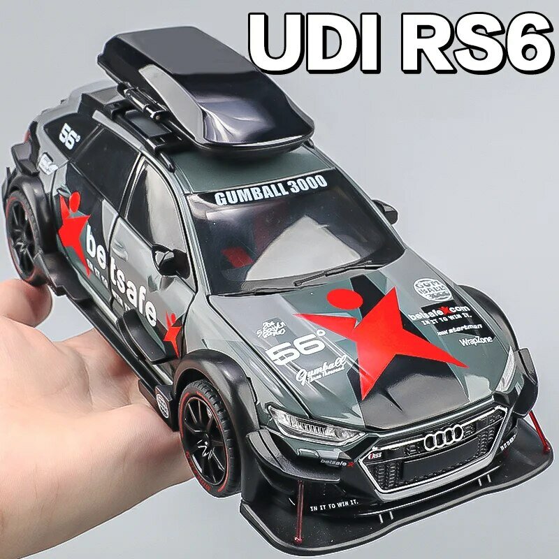 1:24 RS6 Racing Die-Cast Alloy Model Car - Stylish Collector's Item, Perfect Gift for Boyfriend, Display-worthy Collectible