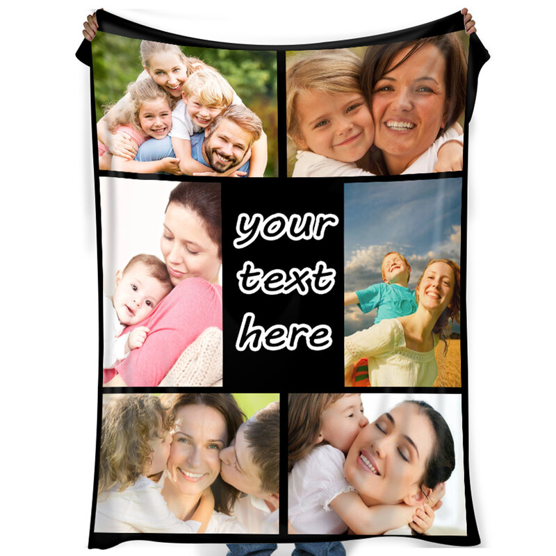 Presente personalizado para mãe, Cobertor personalizado, Foto personalizada para amigos do sexo feminino, Presente do marido e da esposa