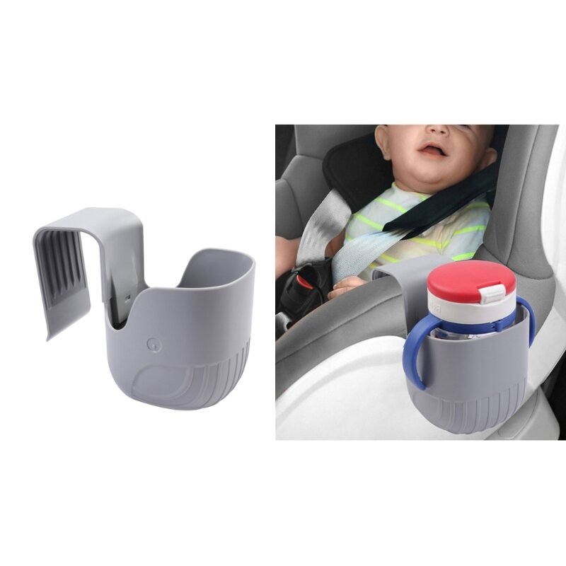 Asiento seguridad coche Universal para bebé, portavasos, organizador botellas agua y bebidas, bandeja para