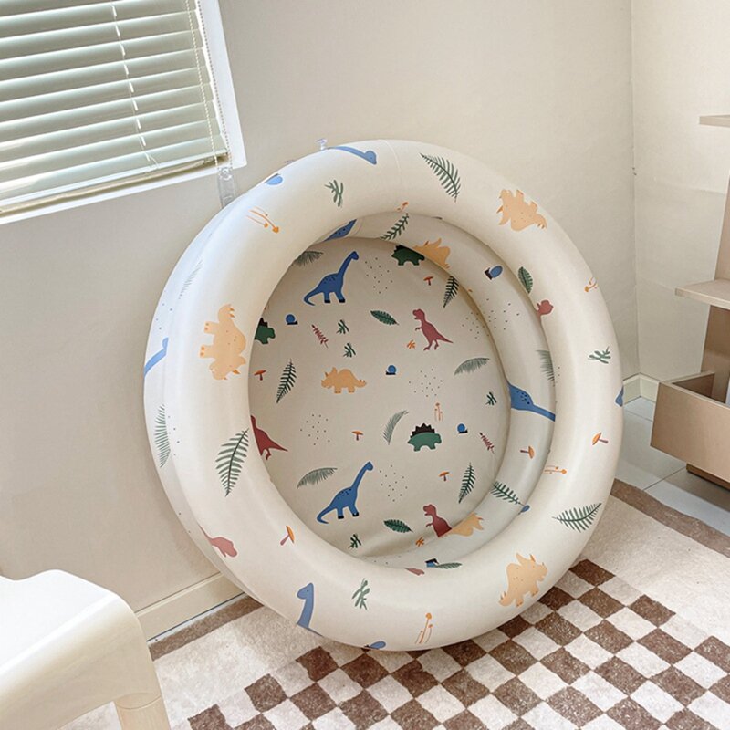 Piscina inflável redonda do bebê, brinquedos do banho da sala das crianças, bege, 1 PC, 87cm