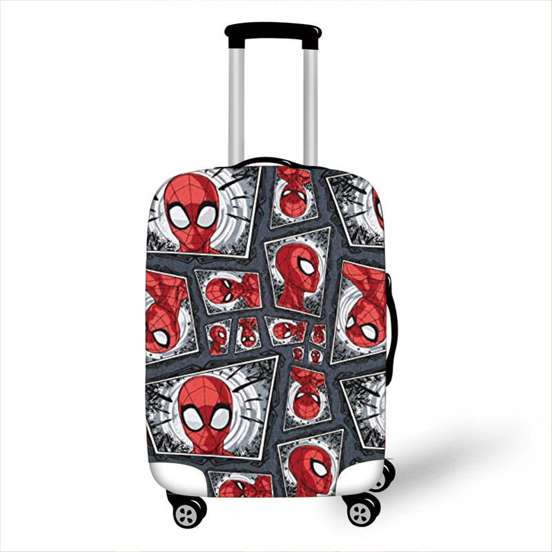 Защитный чехол на колесиках для багажа с изображением Человека-паука
