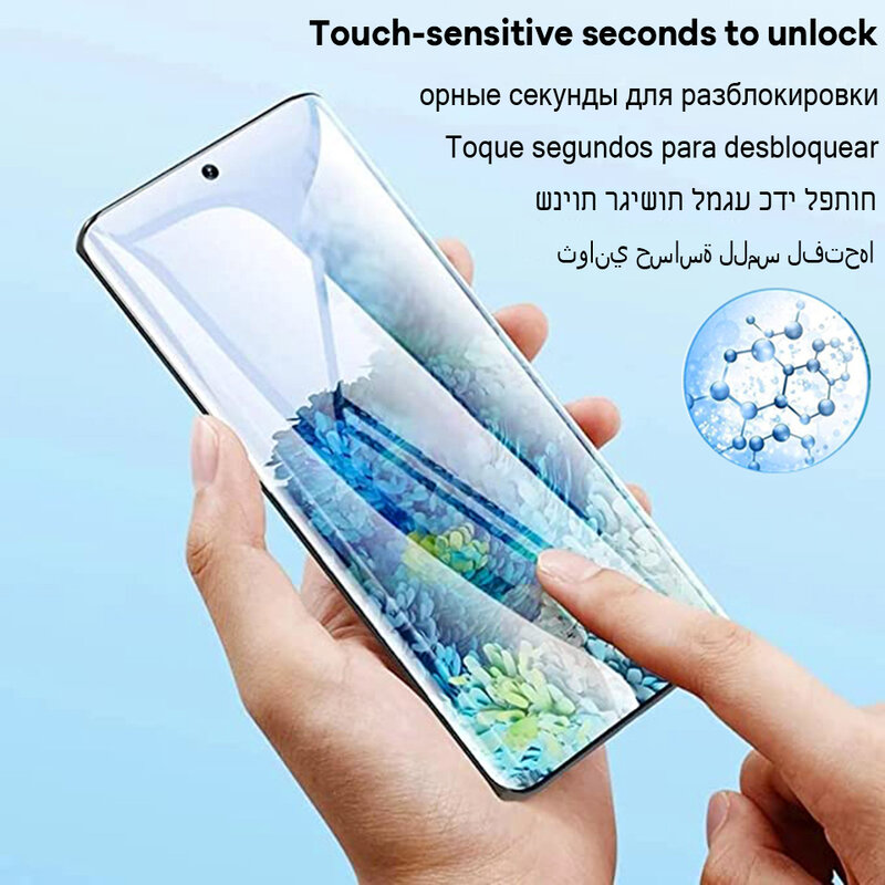 полного покрытия Защитная экрана для на Samsung Galaxy S21 S22 Ultra S20 FE S10 Note 20 10 Plus Защитная экрана Гидрогелевая пленка для на самсунг A73 A72 A71 A52 A51 A32 A13 A12 не Стекло, 2 шт.