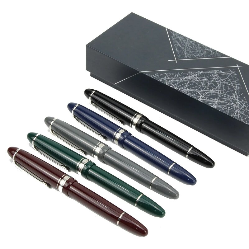 New Majohn P136 Fountain pen metal copper piston 0.4 EF 0.5 F Nibs school office student writing gifts pens