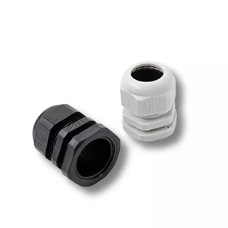 Waterproof Cable Gland Connector IP68 White Black Nylon Plastic Metric Cable M6 M8 M10 M12 M14 M16 M18 For 4-8mm Cable 10pcs