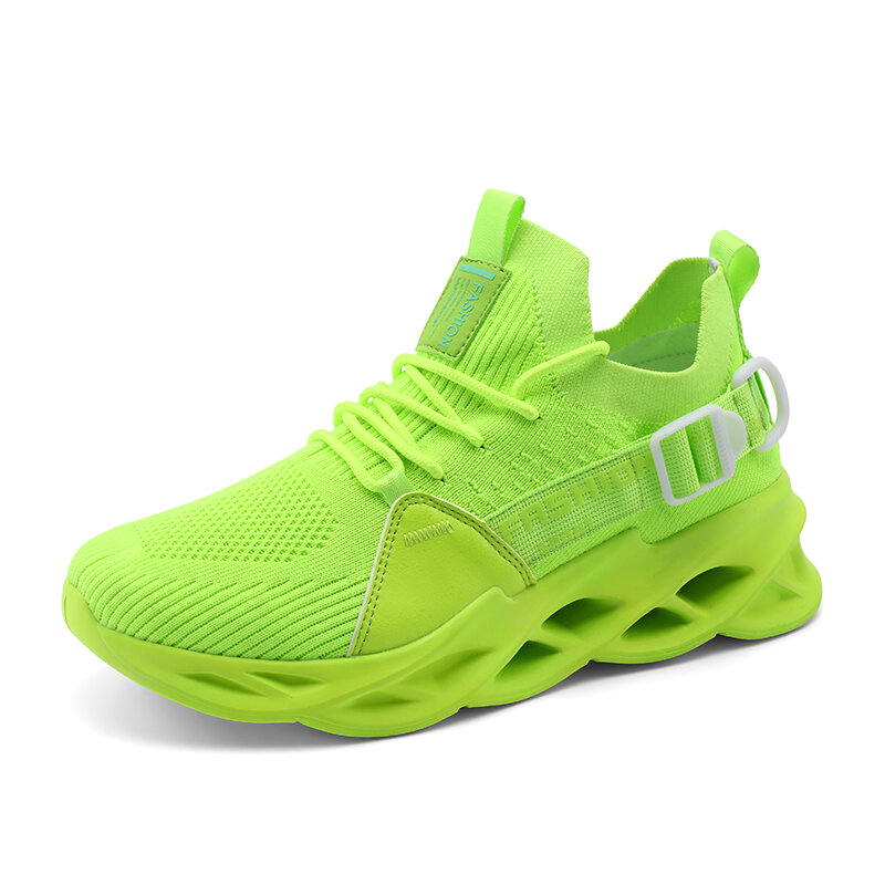 Spring and autumn men's sports shoes Fashion casual shoes Light soft breathable mesh walking running men's shoes
