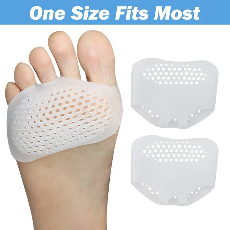 Pexmen 2Pcs Metatarsal Pads Ball of Foot Cushions Gel Forefoot Pad for Metatarsalgia Pain Relief Mortons Neuroma and Blisters
