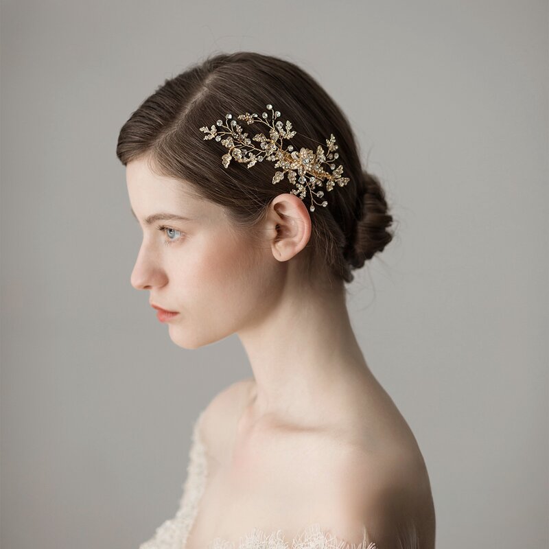 Bridal Headwear-Alloy Flower Hairpin Wedding Dress Style Hair Accessories