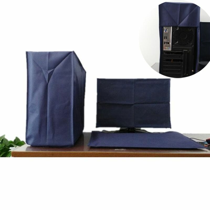 3PCS 19 To 34 Inches Desktop Computer Dust Cover Blue LCD Screen Cover Durable Computer Protective Cover for Computer