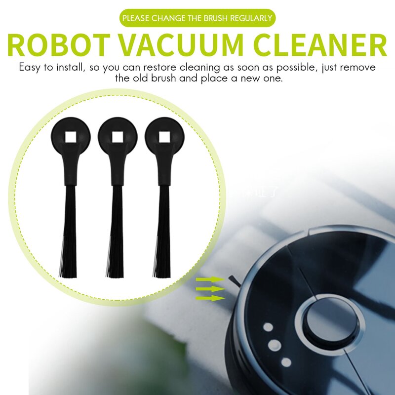 6 Pack Side Brushes Compatible with Shark Iq Robot R101Ae,Rv1001Ae,Rv1000 Vacuums,Sweeping Robot Accessories
