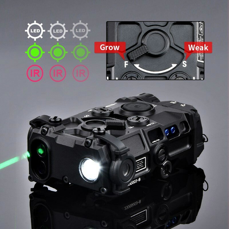 WADSN Eotec OGL IR 레이저 사이트 스트로브 손전등, 적색 녹색 점 조준 에어소프트 레이저 OGL 적외선 포인터 무기 라이트 크레인 플러그