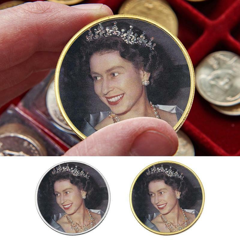 Moneda conmemorativa de la Reina Elizabeth II, el monarca más largo, coleccionista conmemorativo, artesanía real, decoraciones para