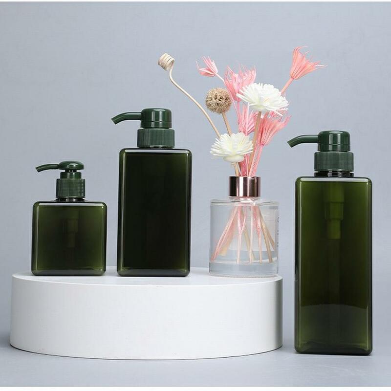 250/450/650ml pressa pompa bottiglia vuota quadrata riutilizzabile bottiglia sapone Shampoo Dispenser liquido contenitore accessori per il bagno