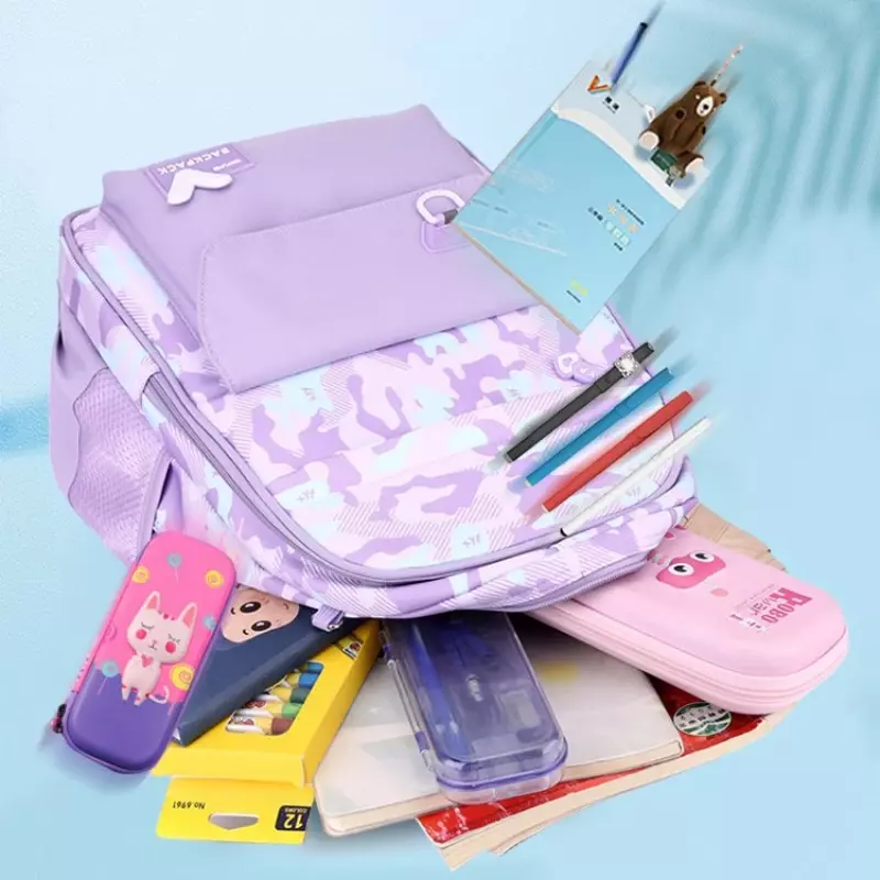 Bolsas De Lona Com Estojo De Lápis, Bagpack De Volta Para A Escola Para Meninas E Meninos Adolescentes, Mochilas Para Crianças