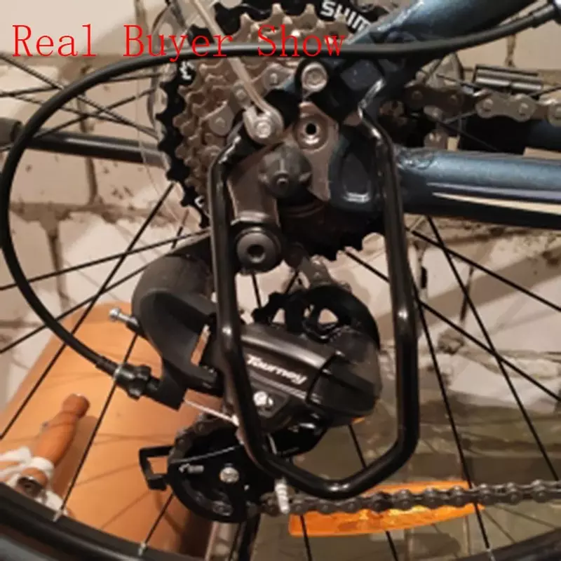 Rower MTB osłona łańcucha obudowa ochronna wieszaka przerzutka tylna żelazna rama przerzutka rowerowa tylna przerzutka tylna akcesoria ochronne