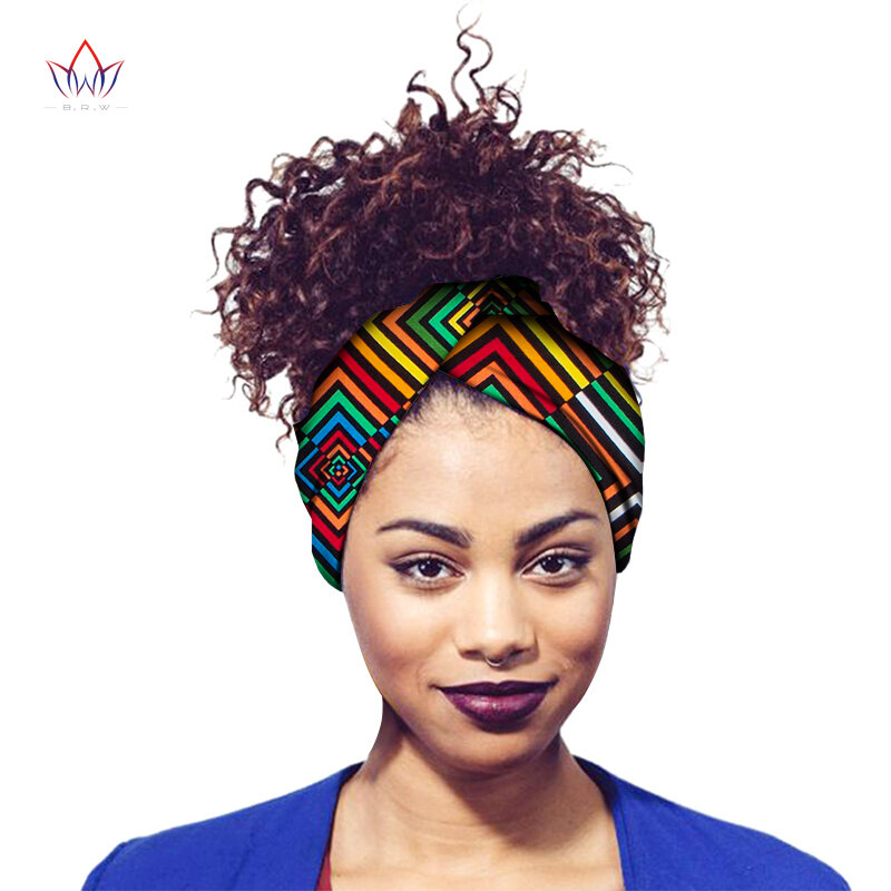 Африканская Бандана с принтом Анкары, головной платок для женщин, BINTAREALWAX, африканские женщины, Женская Повседневная мода, стиль wyb736