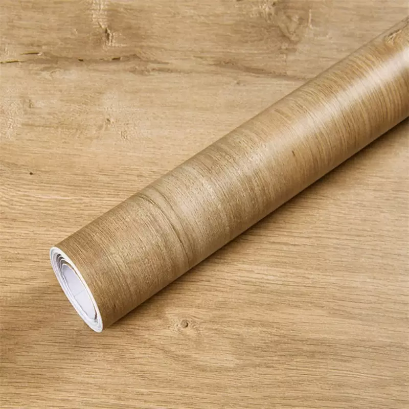 Pegatina de madera de 60/80cm de ancho para muebles, papel tapiz de PVC, pegatinas de pared DIY, puerta, cocina, armario, película decorativa
