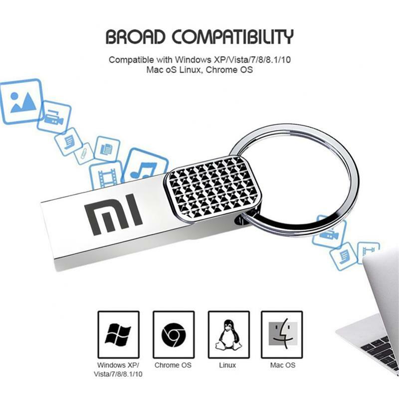 Металлический USB-флеш-накопитель Xiaomi, 3,0 дюйма, высокоскоростная передача файлов большой емкости, водонепроницаемый флеш-накопитель, USB-карта, новинка 2024