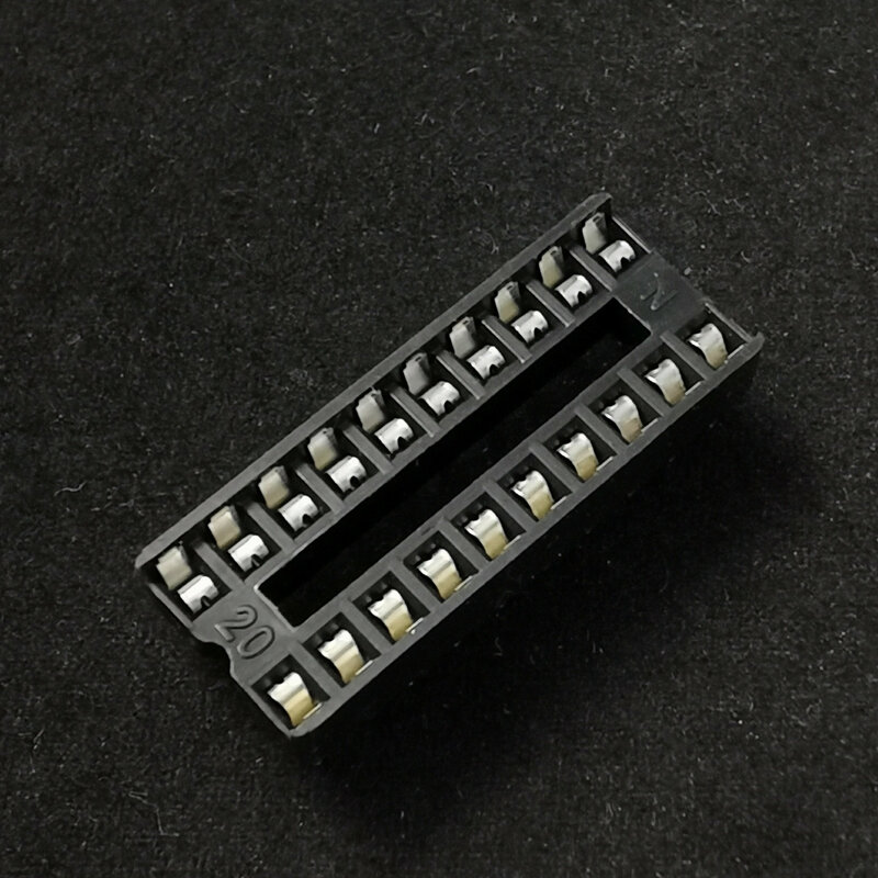 IC 소켓 DIP 칩 베이스 커넥터, DIP6, DIP8, DIP14, DIP16, DIP18, DIP20, DIP28, DIP40, 2.54mm, 8, 14, 16, 18, 20, 24, 28, 40 핀