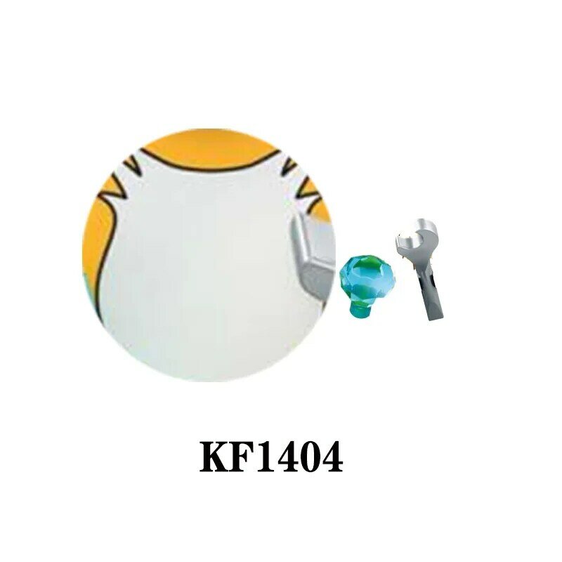 شخصيات كرتونية صغيرة مجمعة لبنات البناء بأرقام من البلاستيك ABS ألعاب تعليمية للأطفال طراز رقم KF6123 KF6124