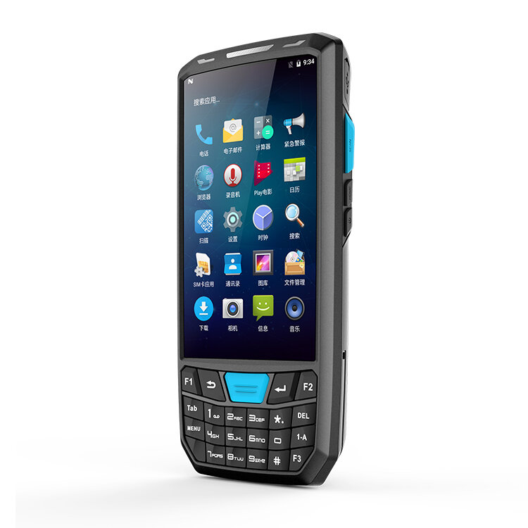 Günstigerer Preis PDA-Ausrüstung 4,5 Zoll Android 9 1d 2d drahtloser Barcode-Scanner GPS NFC 4G Netzwerke Handhelds Terminal Computer