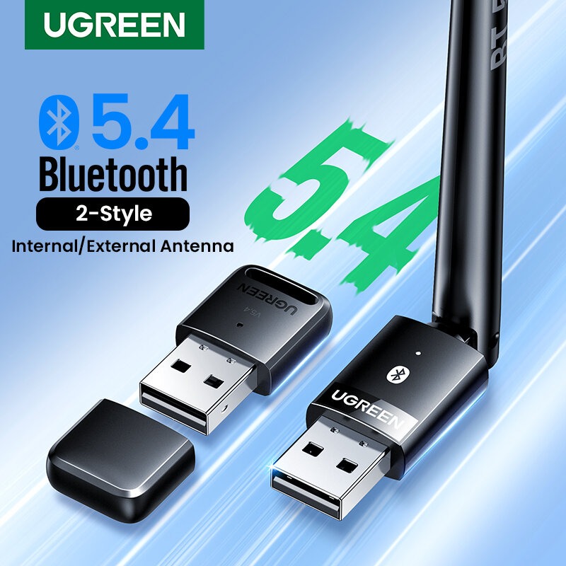 UGREEN-Adaptateur USB Bluetooth 5.3 5.4, Dongle pour Haut-Parleur PC, Souris Sans Fil, Clavier, Récepteur Audio de Musique, Émetteur Bluetooth