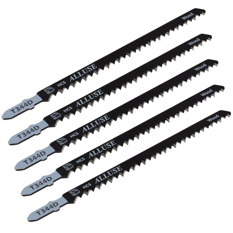 5pcs/set High-carbon Steel Reciprocating Saw Blades  T344D 150mm Straight Cutting Jig Saw for Woodworking Tools / Plastic PVC