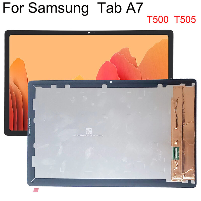 Tela lcd para samsung galaxy tab a7 10.4 (2020) sm-t500 t505 t500, sensor de toque, tela de vidro, conjunto digitalizador, novo