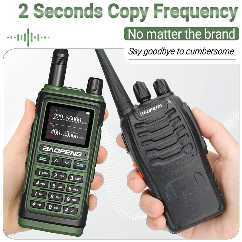 Baofeng uv 17 pro drahtlose kopie frequenz walkie talkie 16 km langstrecken taschenlampe typ-c ladegerät ham radio uv 17 pro l k5 5r