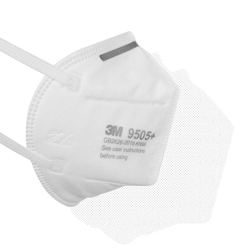 50pcs/Lot 3M Mask 9505+ Neckloop KN95 Dust Mask Respirator Anti-haze Protective Disposable Particulate Masks 3M Authentic