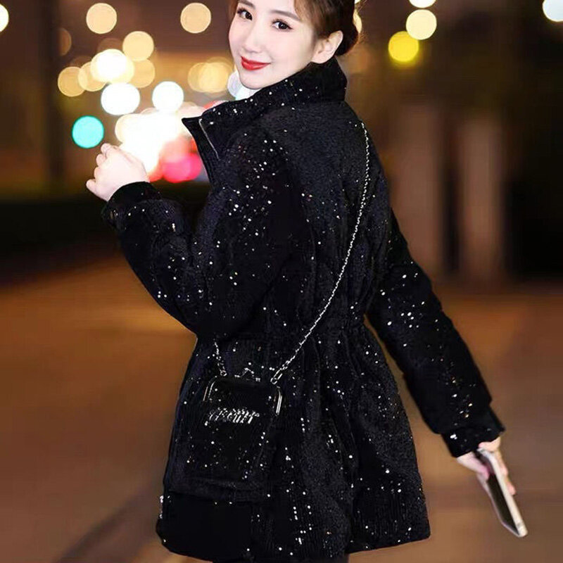 2022 Winter new cotton padded jacket down cotton padded jacket women's short slim fashion cotton padded jacket