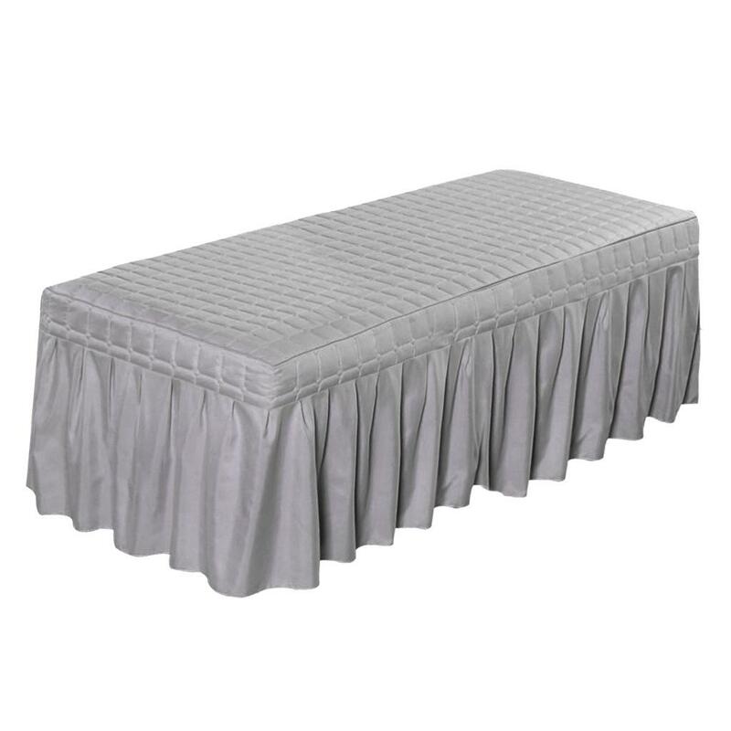 Drap de cantonnière de lit de beauté, jupe de table de massage avec trou, faites votre salon et professionnel, 60cm, comme décrit