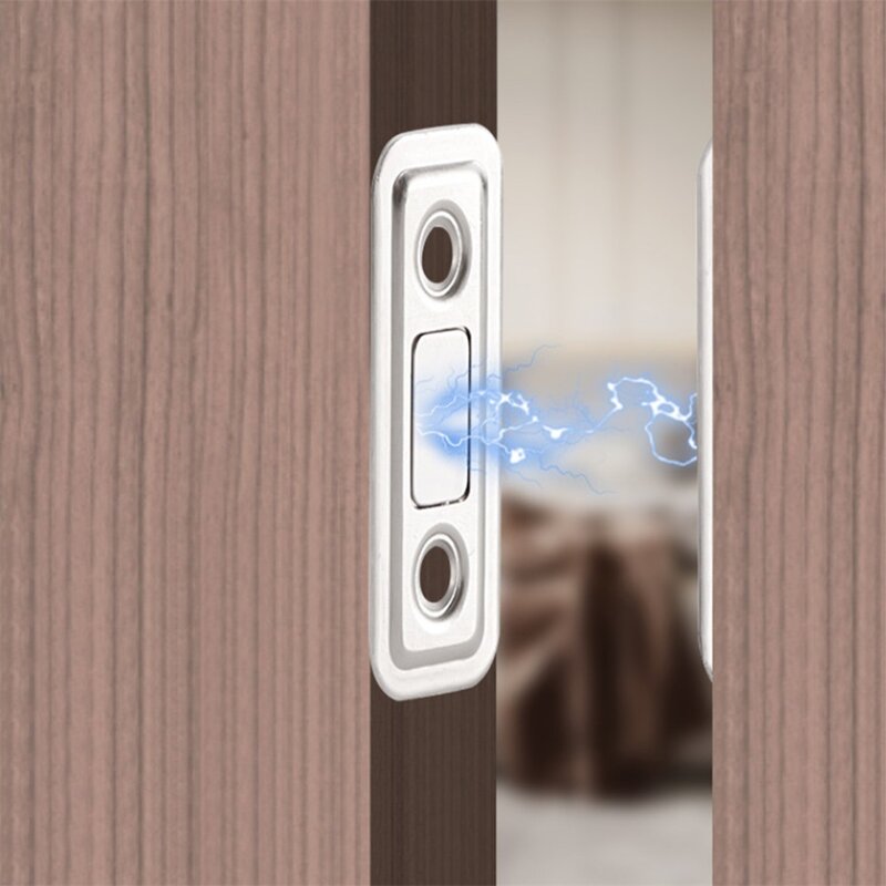 1 Set Strong Door Closer Magnetic Door Catch Latch Door Magnet For Furniture Cabinet Cupboard With Screw / Sticker