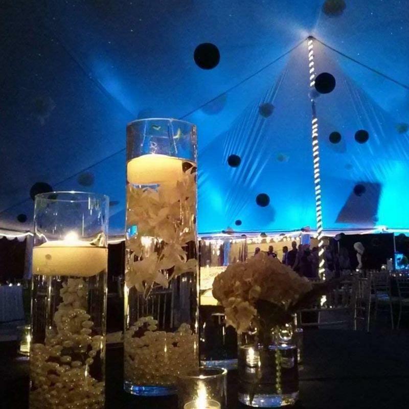 Vela electrónica parpadeante con luz de té flotante, con batería, para decoración de fiesta de boda