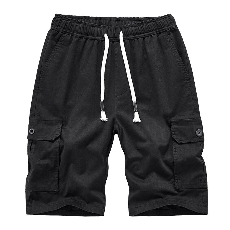Pantalones cortos de algodón para hombre, shorts deportivos informales de talla grande europea y americana, ropa de calle para correr, novedad de 2024