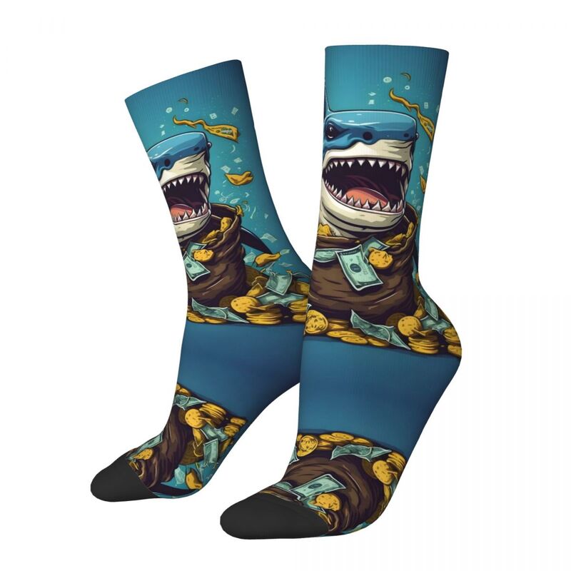 Уютные носки унисекс с 3D принтом, уличные Разноцветные носки с тропическими рыбками, 10 интересных всесезонных