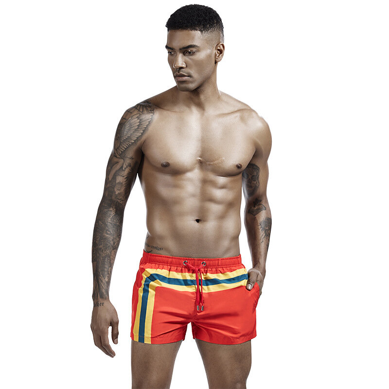 Men's Sports Shorts Fitness Running Pants Boys Sexy Home Aro Pant Youth Fashion Boxer Panties Summer Swimsuit Home Bottom Trunks