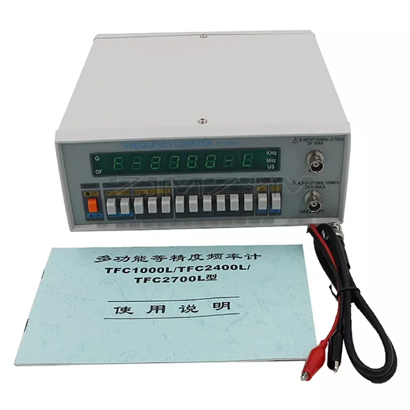 TFC-2700L Многофункциональный Высокоточный измеритель частоты 8 светодиодный дисплей прибор 10 Гц-2,7 ГГц Высокочастотный счетчик