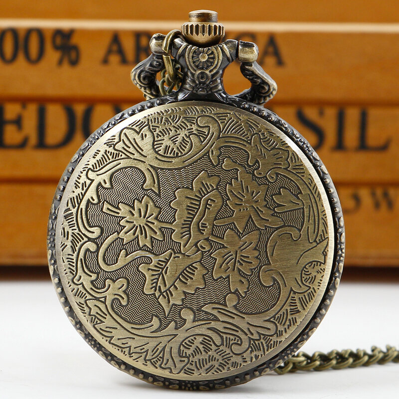 Ordinary Romantic Art Boy Pocket Watch Quartz Movement Necklace Clock With FOB Chain Gift relojes de bolsillo