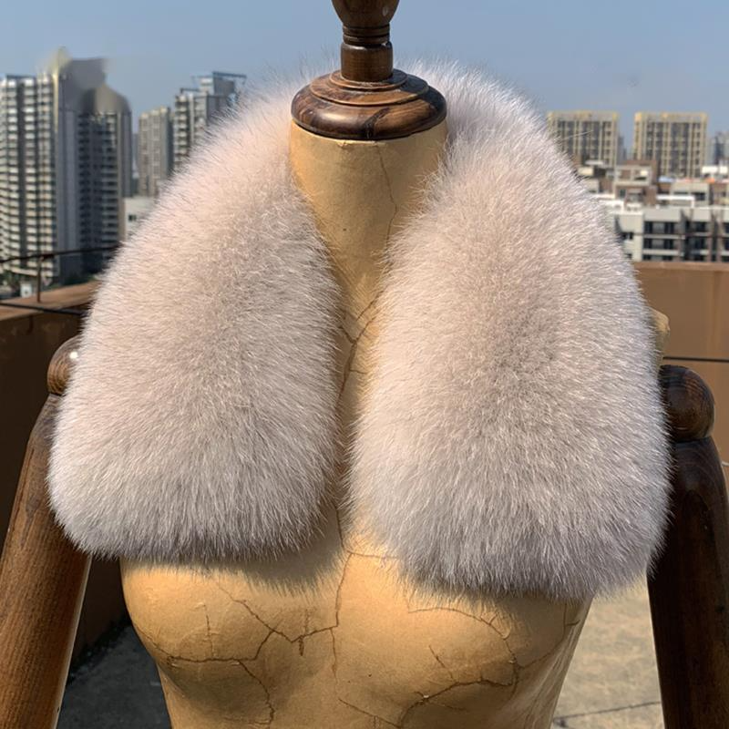 女性用ファーネックスカーフ,本物の毛皮の襟,暖かい,冬用